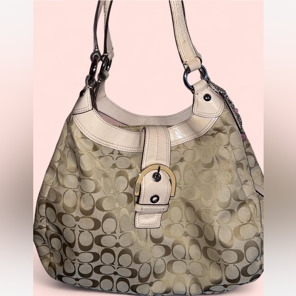Elegant Cream Designer Shoulder Bag